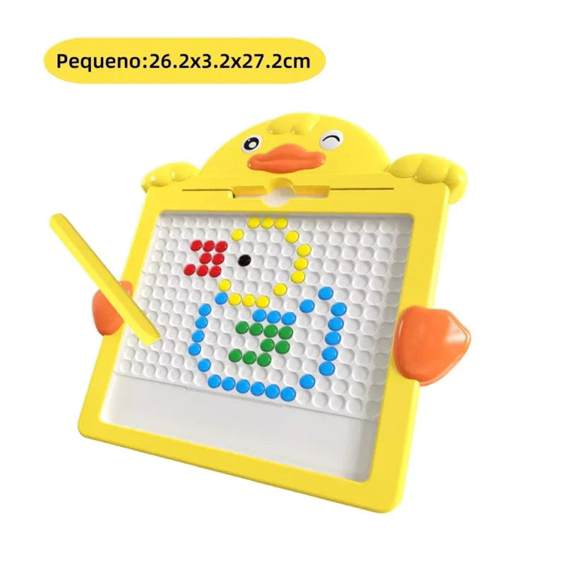 Tábua de Desenho Magnético Infantil Colorida | Brinquedo Educativo Reutilizável 49 Espaços – Play Gump