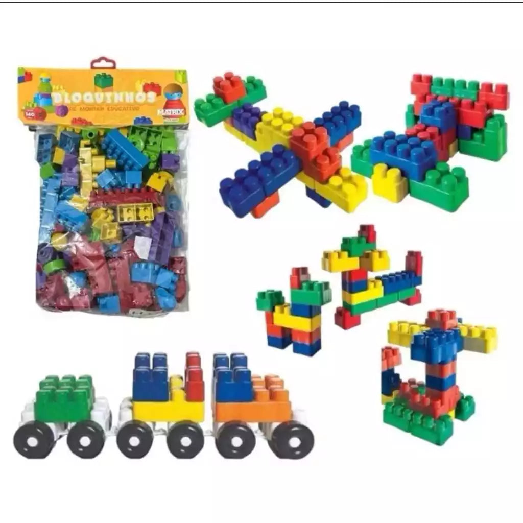 Blocos de Montar 280 Peças com Caminhãozinho | Brinquedo Educativo Criativo para Crianças – Play Gump