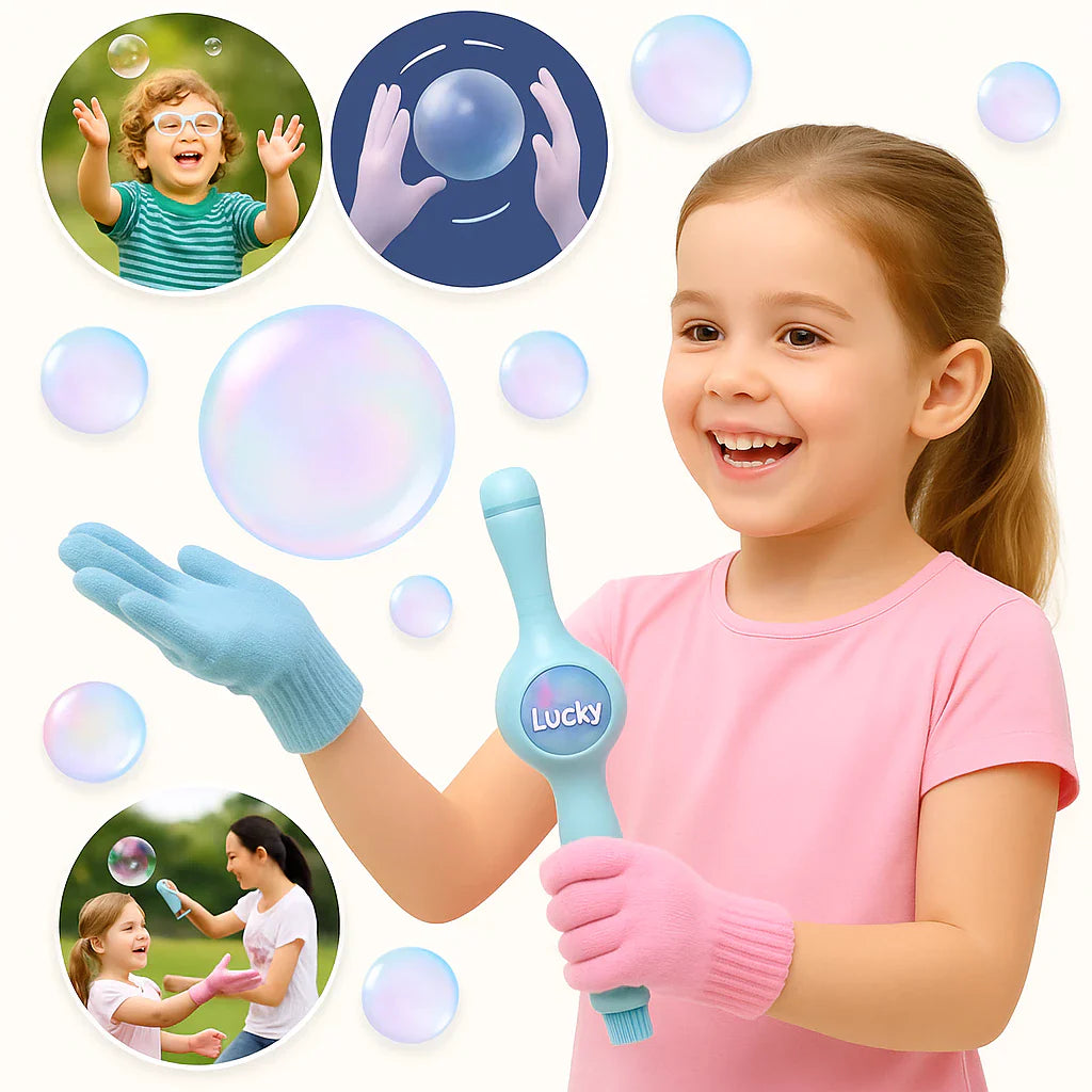 Máquina de Bolhas com Efeito Fumaça Mágica – Varinha de Sabão | Play Gump