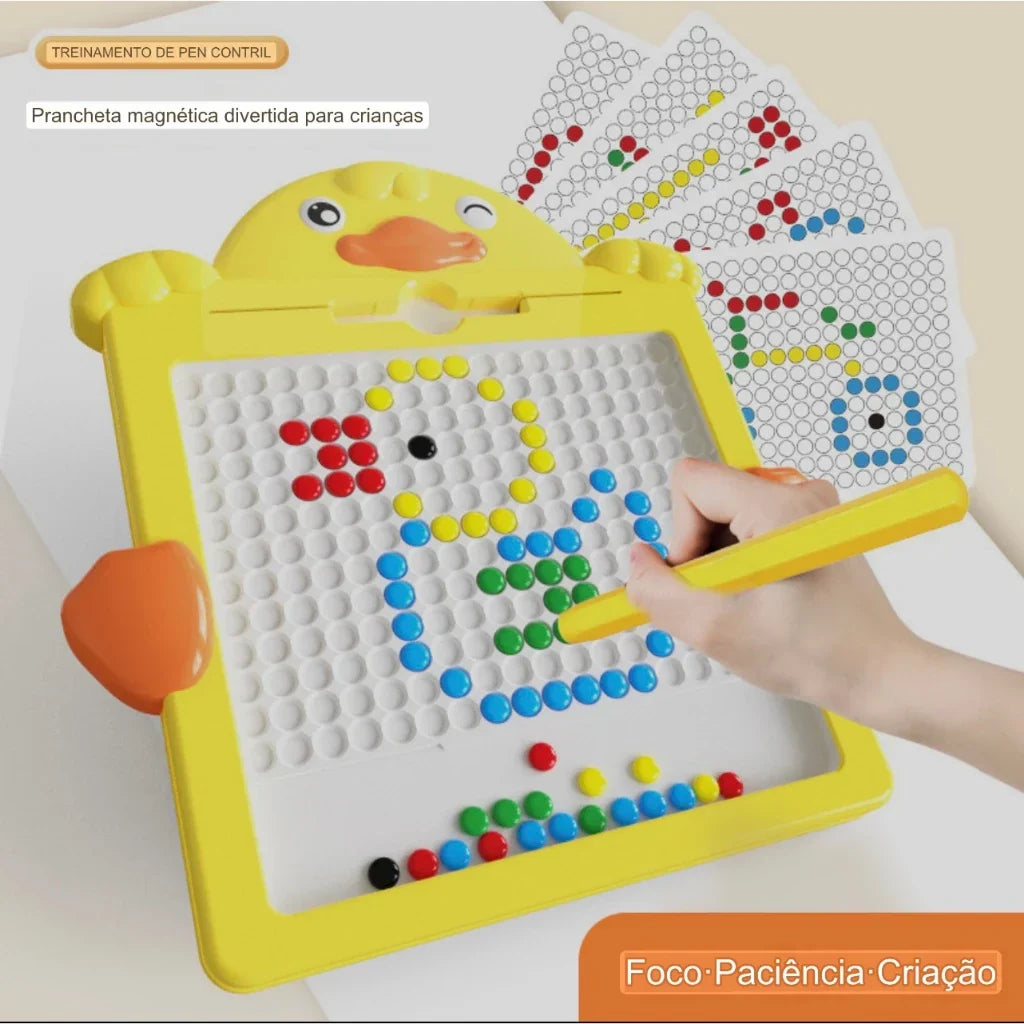 Tábua de Desenho Magnético Infantil Colorida | Brinquedo Educativo Reutilizável 49 Espaços – Play Gump