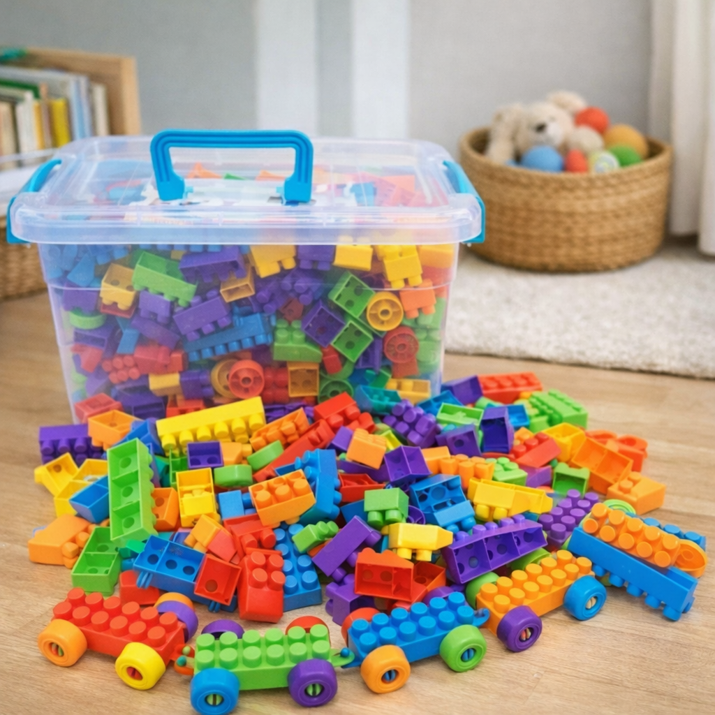 Blocos de Montar 280 Peças com Caminhãozinho | Brinquedo Educativo Criativo para Crianças – Play Gump