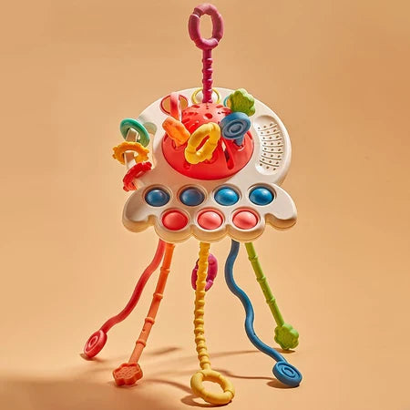 Brinquedo Sensorial Montessori 6 Lados | Cubo de Atividades Educativo para Crianças 3+ – Play Gump