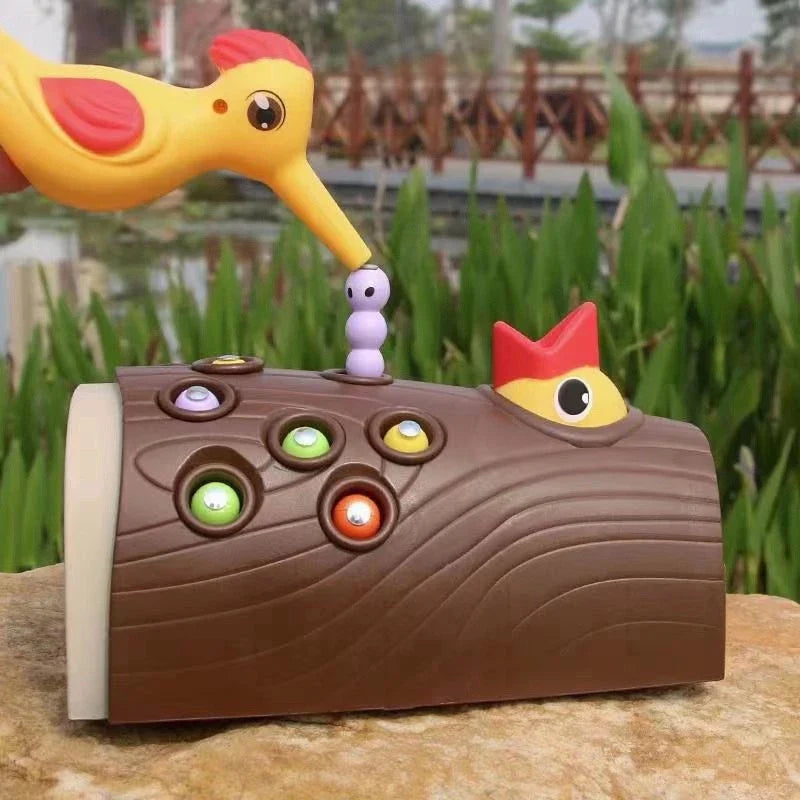 Brinquedo Pica-Pau Magnético Educativo | Jogo de Coordenação Motora e Foco para Crianças 2 a 5 Anos – Play Gump