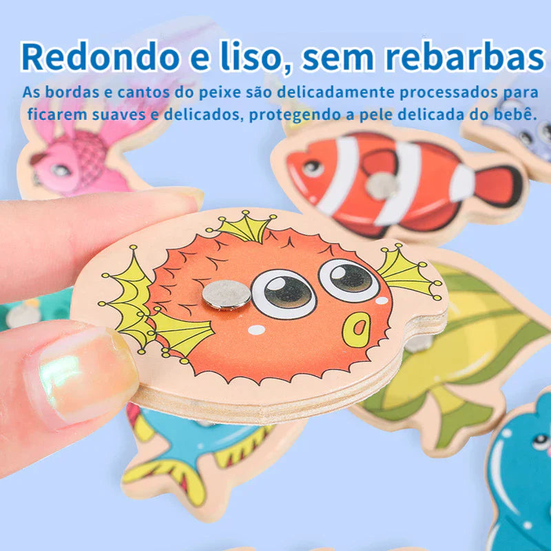 Jogo Pescaria Magnética em Madeira 3+ | Play Gump