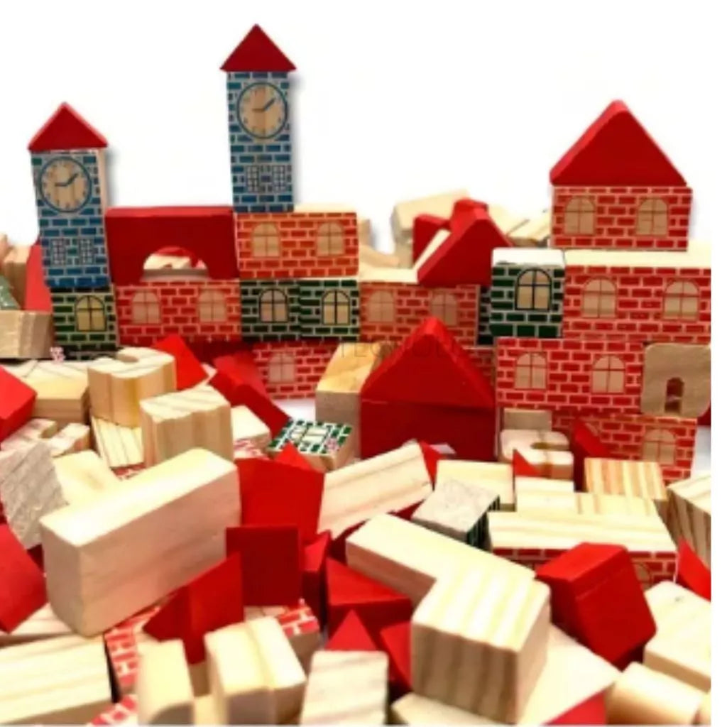 Blocos de Montar Brincando de Engenheiro 300 Peças | Brinquedo Educativo Pedagógico em Madeira 3+ – Play Gump